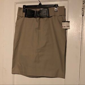 Taupe mini skirt for work. 12 brand new w/tags